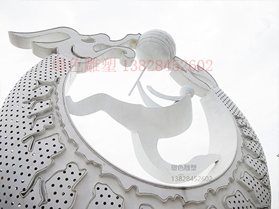 万达•湛江商业美陈不锈钢景观雕塑(图2)