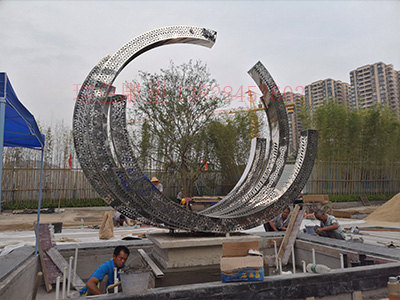 深圳•南太科技园不锈钢雕塑(图3)