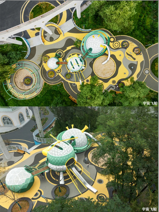 广州璟色雕塑-宇宙飞船主题游乐设施(图2)