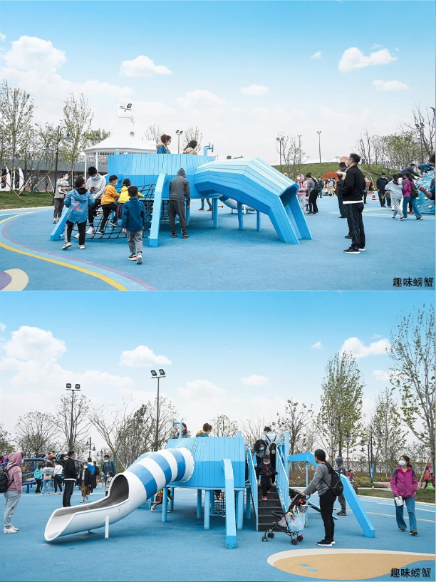 江苏盐城中华海棠园海棠乐园 仿真古树大门游乐雕塑(图4)