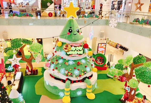 马来西亚双威太子广场卡通毛绒风节庆装置 (图1) 马来西亚双威太子广场卡通毛绒风节庆装置 (图1)