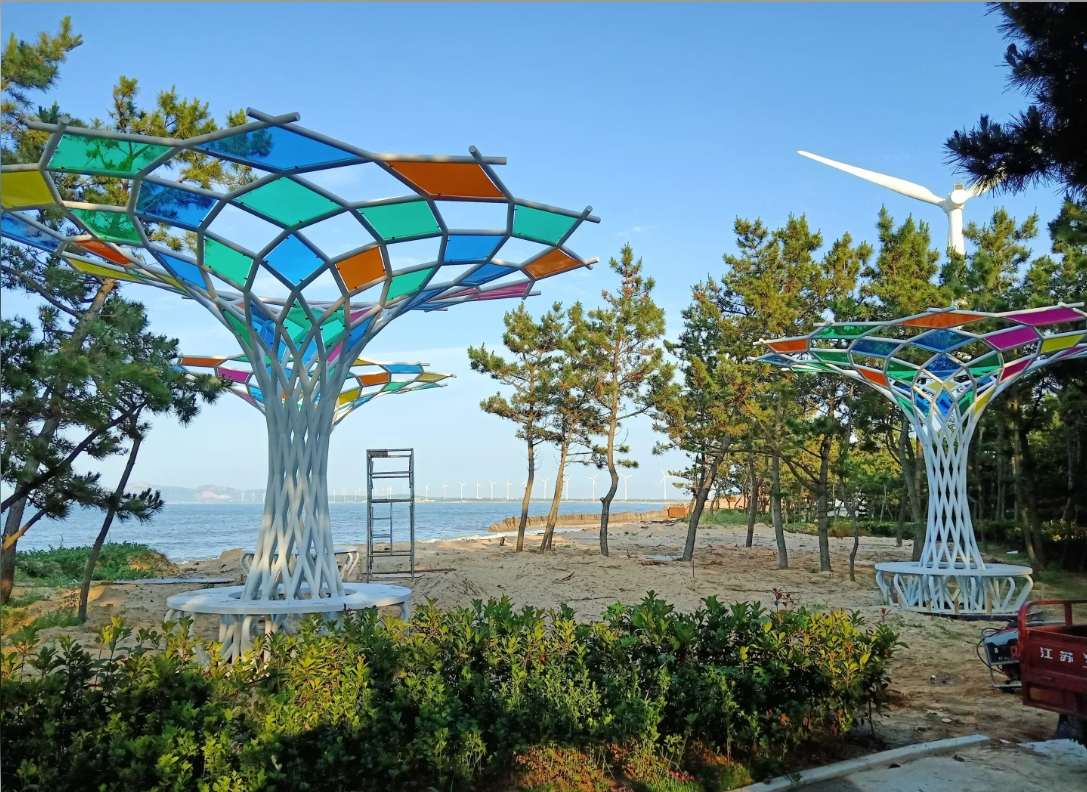 威海国信地产-不锈钢园林雕塑(图1)