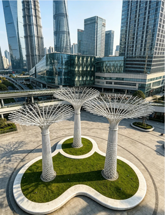 不锈钢景观廊架｜不锈钢雕塑知识科普(图5)